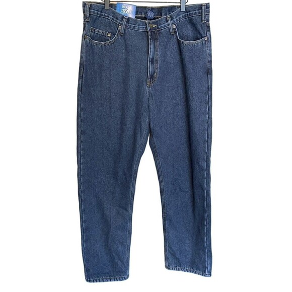 Rugged Wear Other - Rugged Wear Jeans Fleece Lined Denim Mens Size 36x32 Blue Straight Leg New